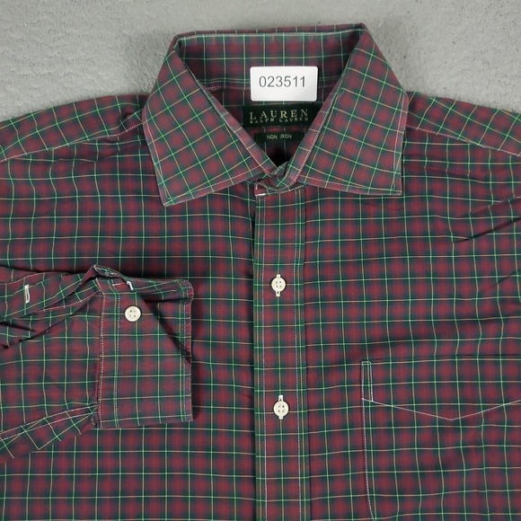 Lauren Ralph Lauren Other - Ralph Lauren Shirt Mens 16.5 Red Plaid Casual Button Up Long Sleeve